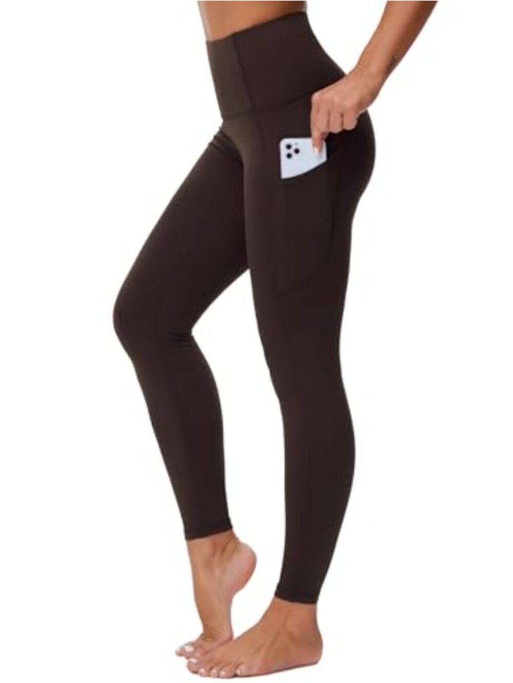 High Waist Yoga Leggings with Pockets Tummy Control 4-Way Stretch